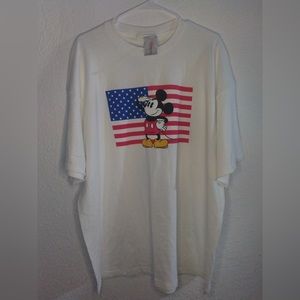 Vintage NWT Disney Store Mickey Mouse with US Flag Size 2XL